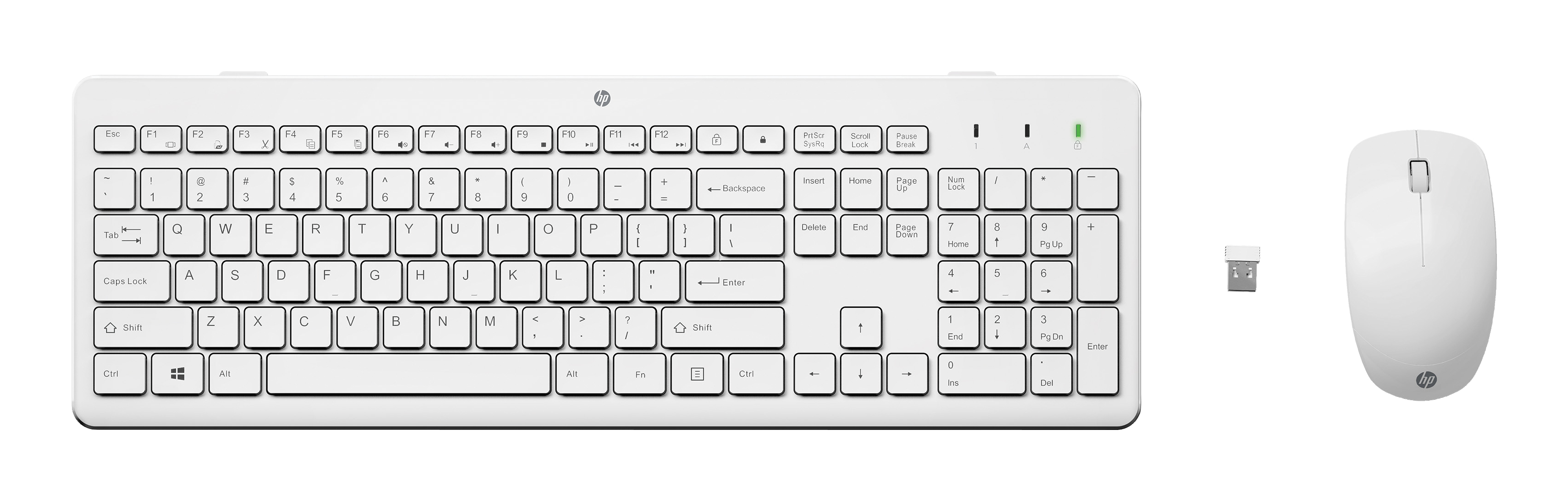 230 Wireless Mouse and Keyboard Combo White